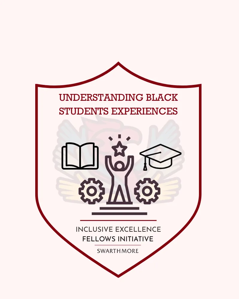 Shield shaped logo for "Understanding Black Students Experiences."