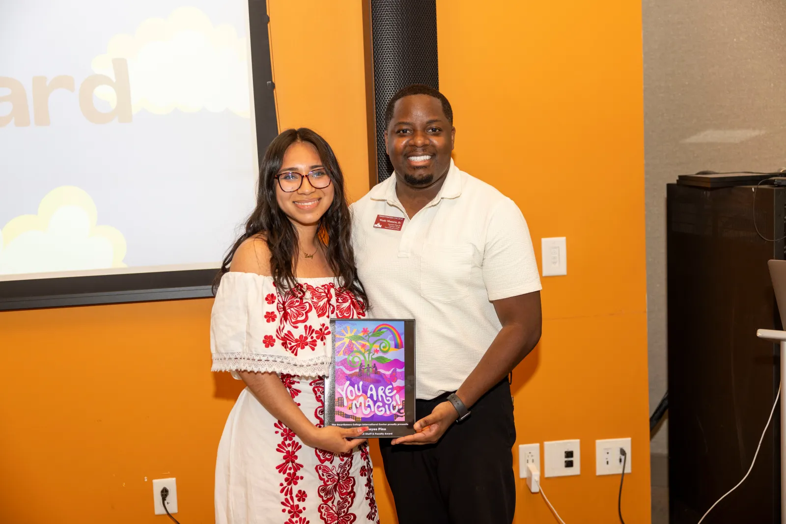 Dean Manora and Student Awardee