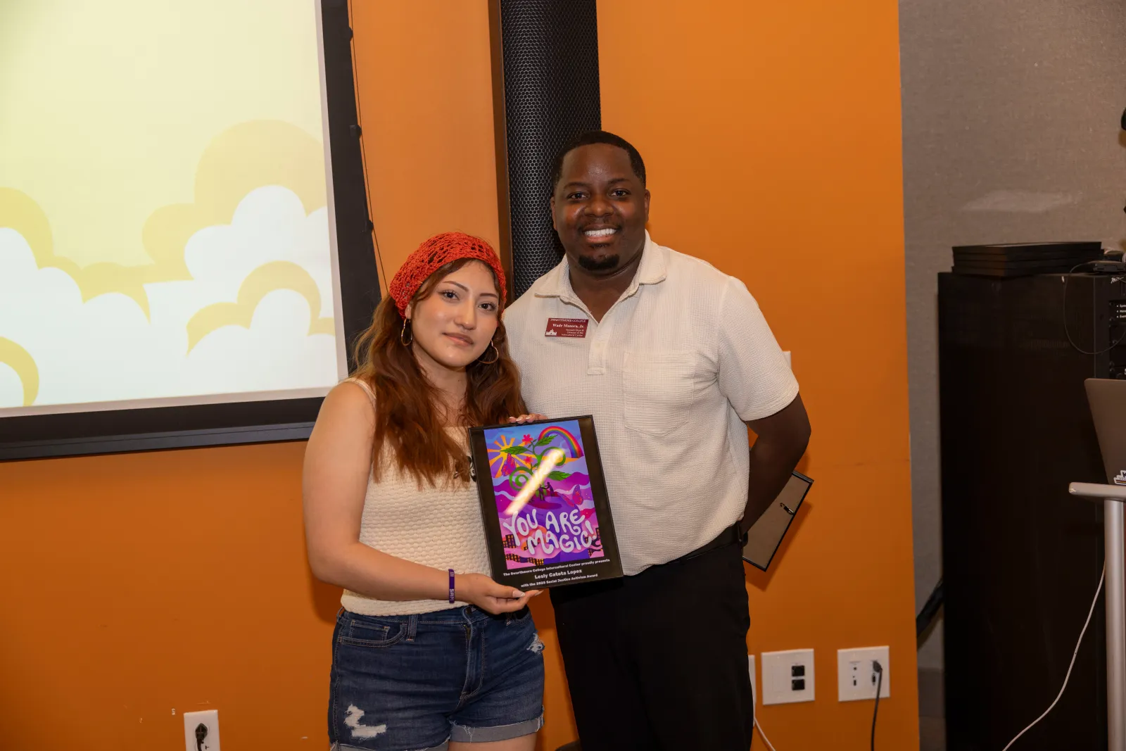 Dean Manora and Student Awardee
