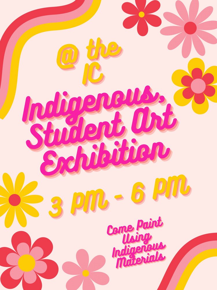 NAHM indigenous student art exhibit flyer