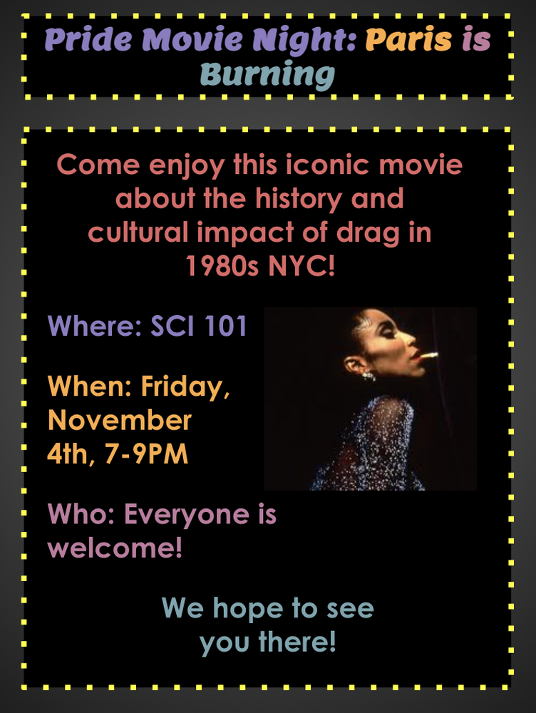 poster for paris is burning event