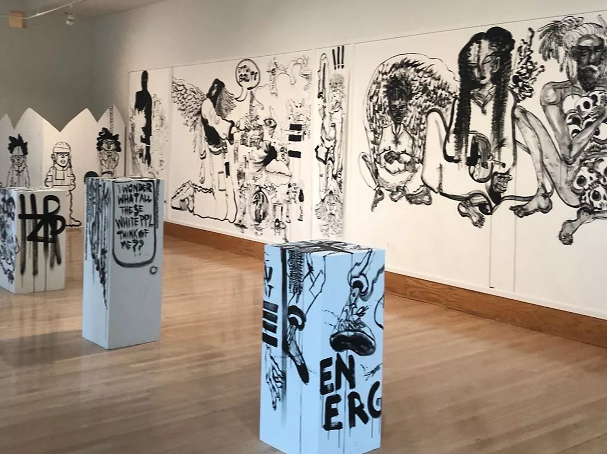 Black and white drawings in List Gallery