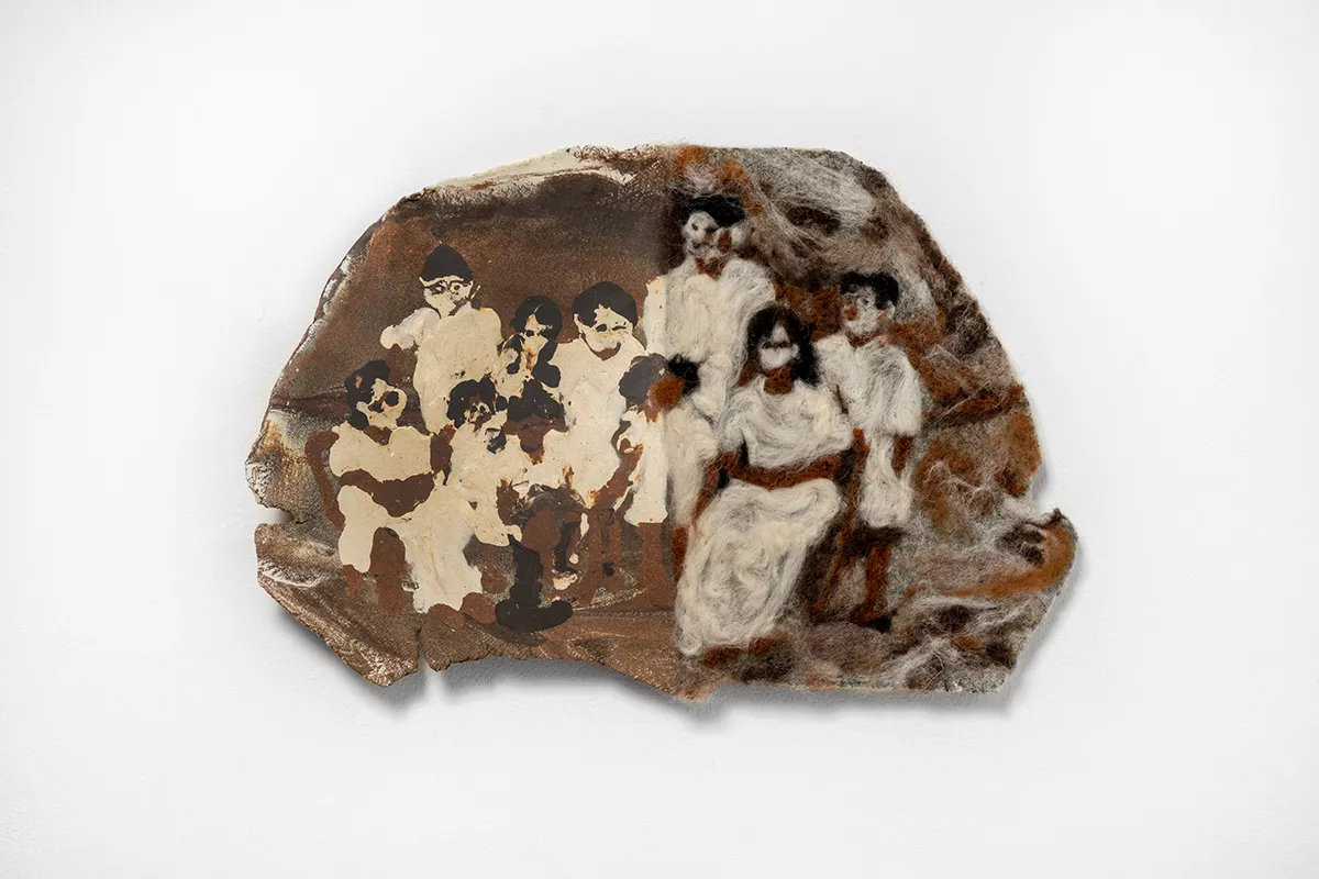 Kadankavil Family, 1954, 2022, inlaid stoneware