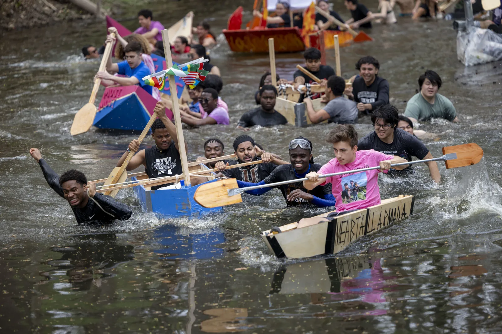 Students participating in the 2025 Crum Regatta!