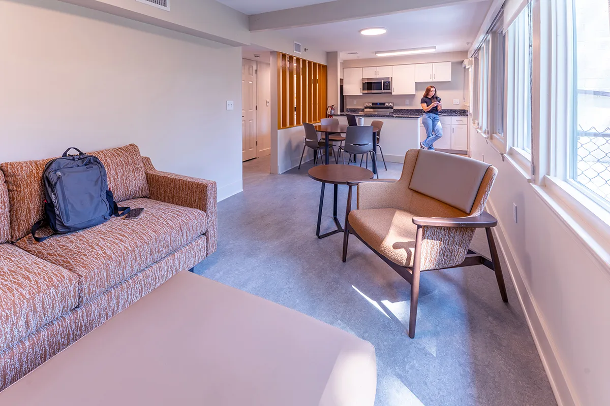 Crum ledge interior, kitchen area