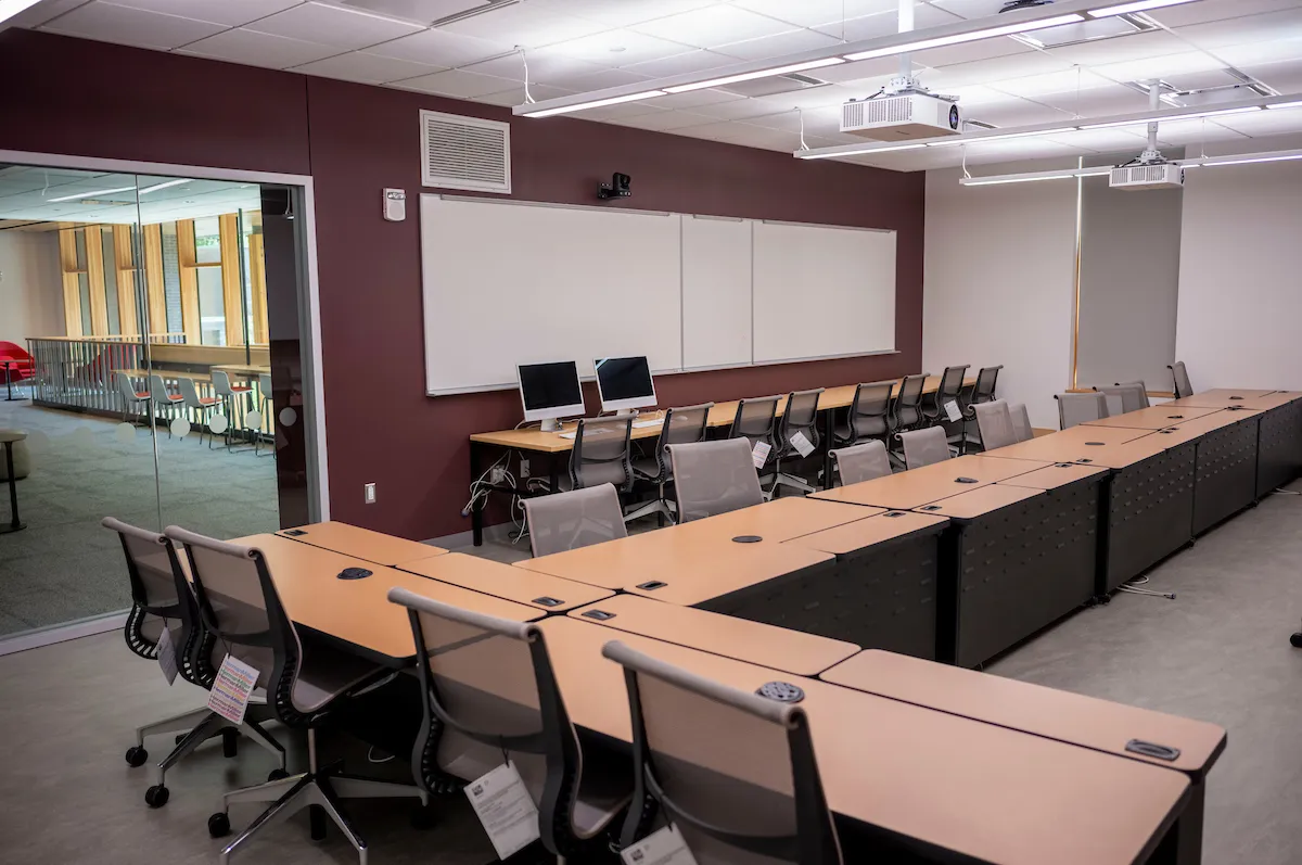 Computer classroom in renovated Martin Hall