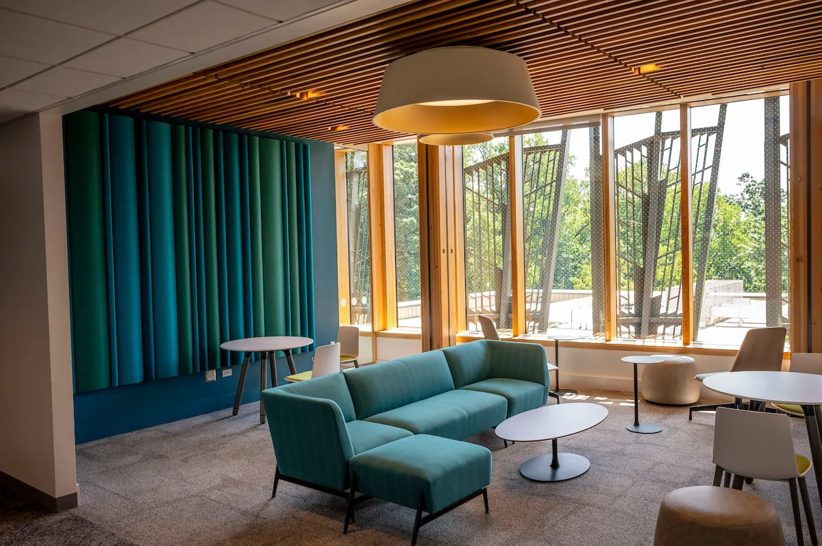 Lounge in renovated Martin Hall