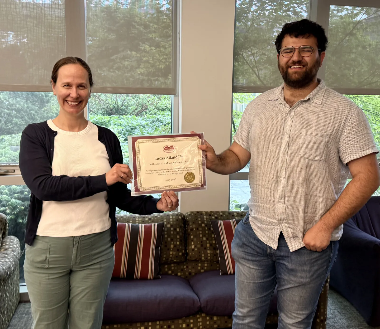 Math/Stat Brinkman Award 2026