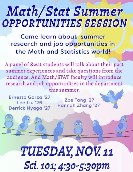 math/stat summer session