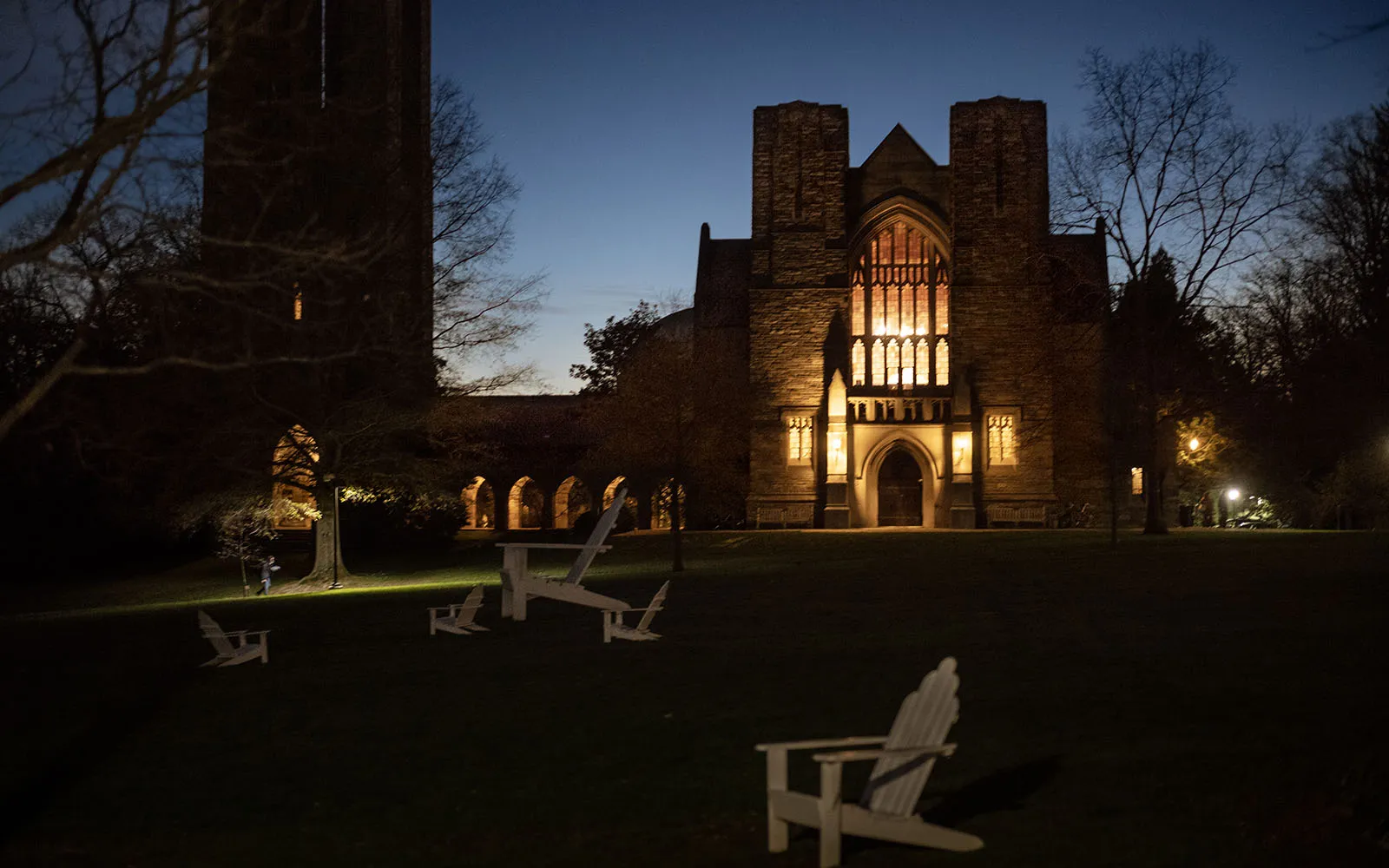 campus at night