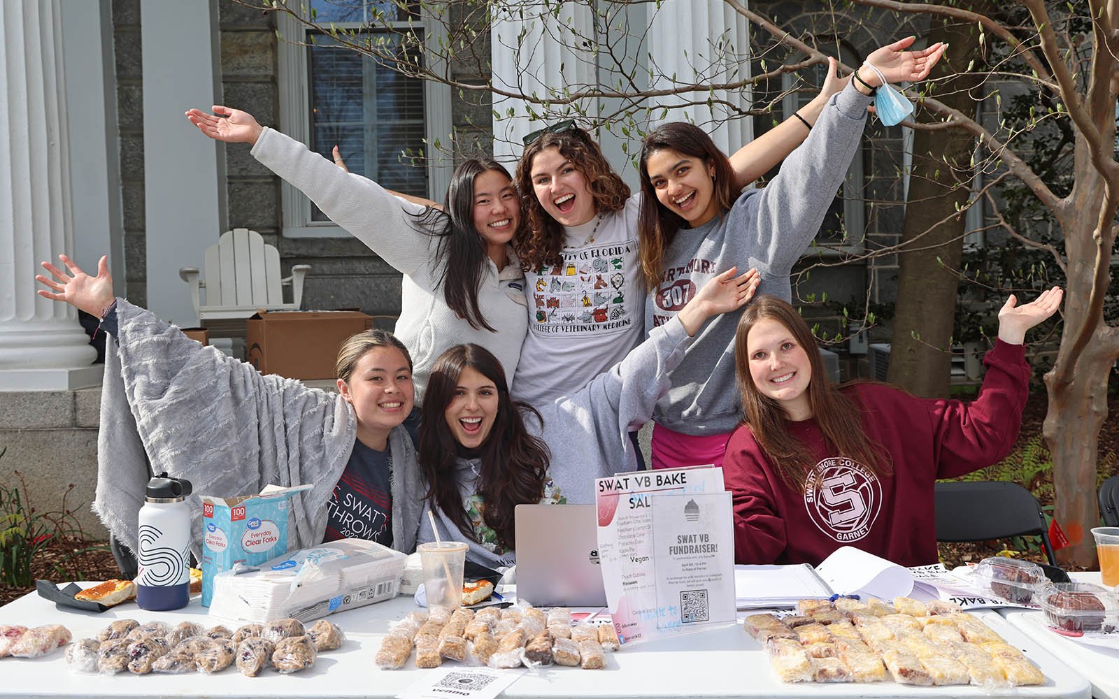 students at swat bake sale