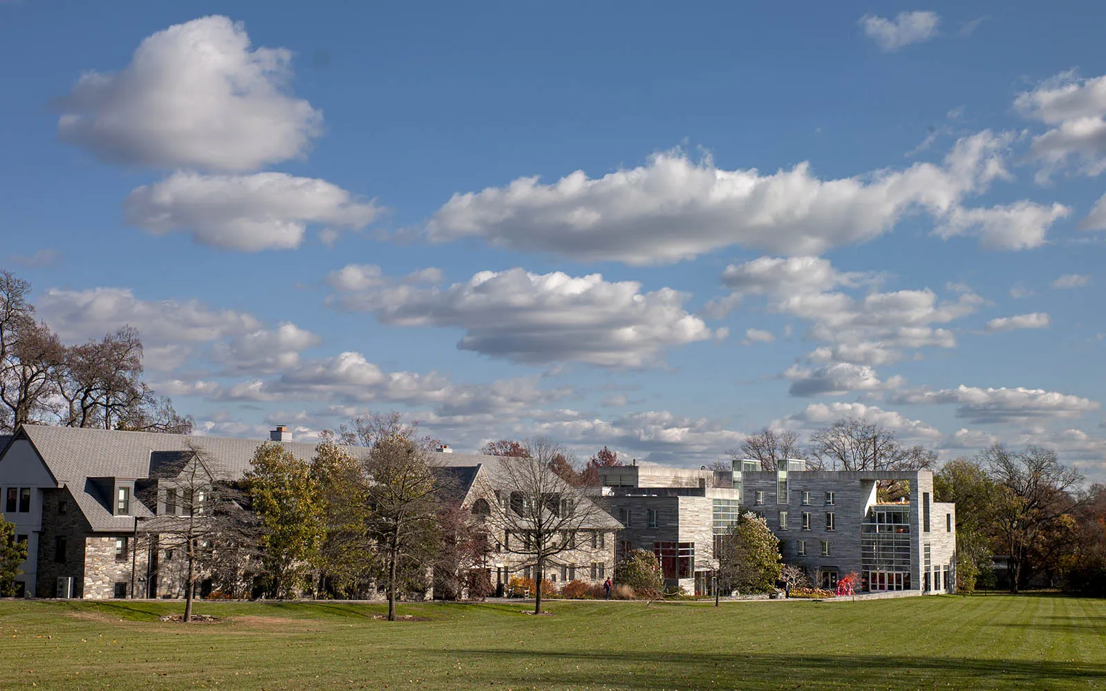 fall scene on campus