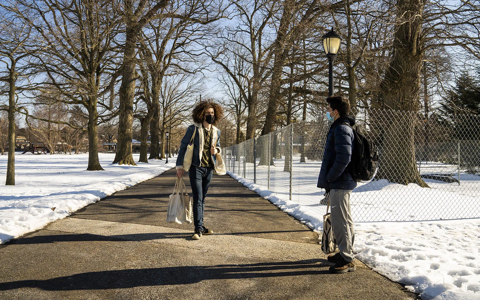 students on magill walk