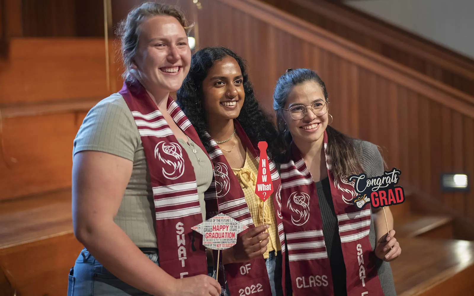 3 students at celebration