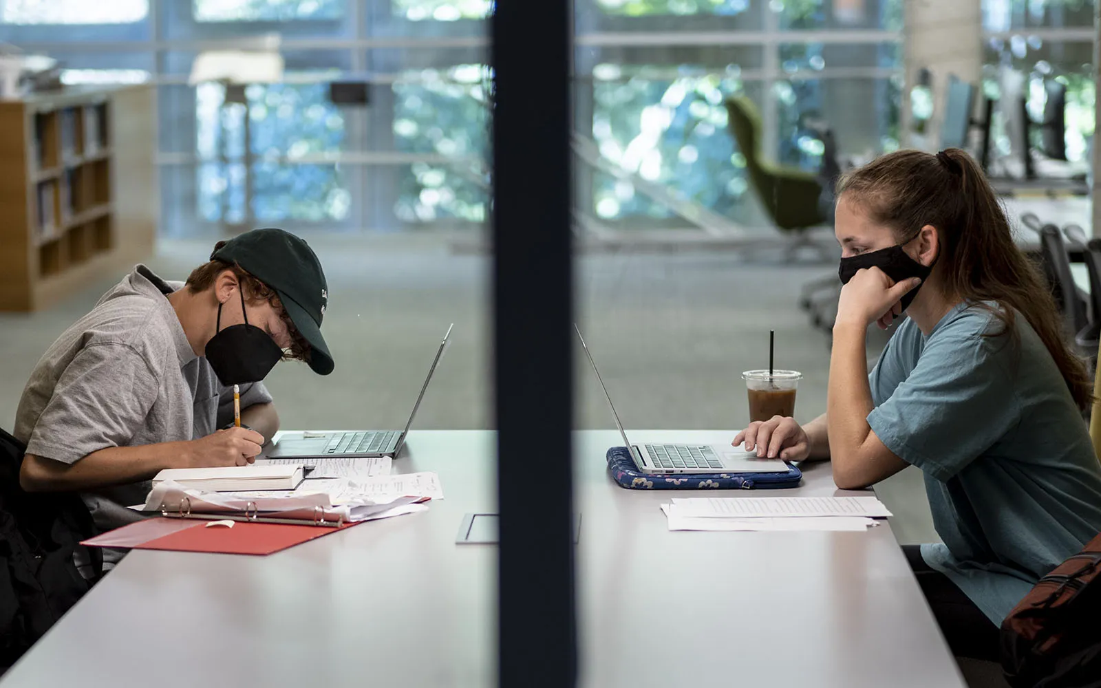 students studying