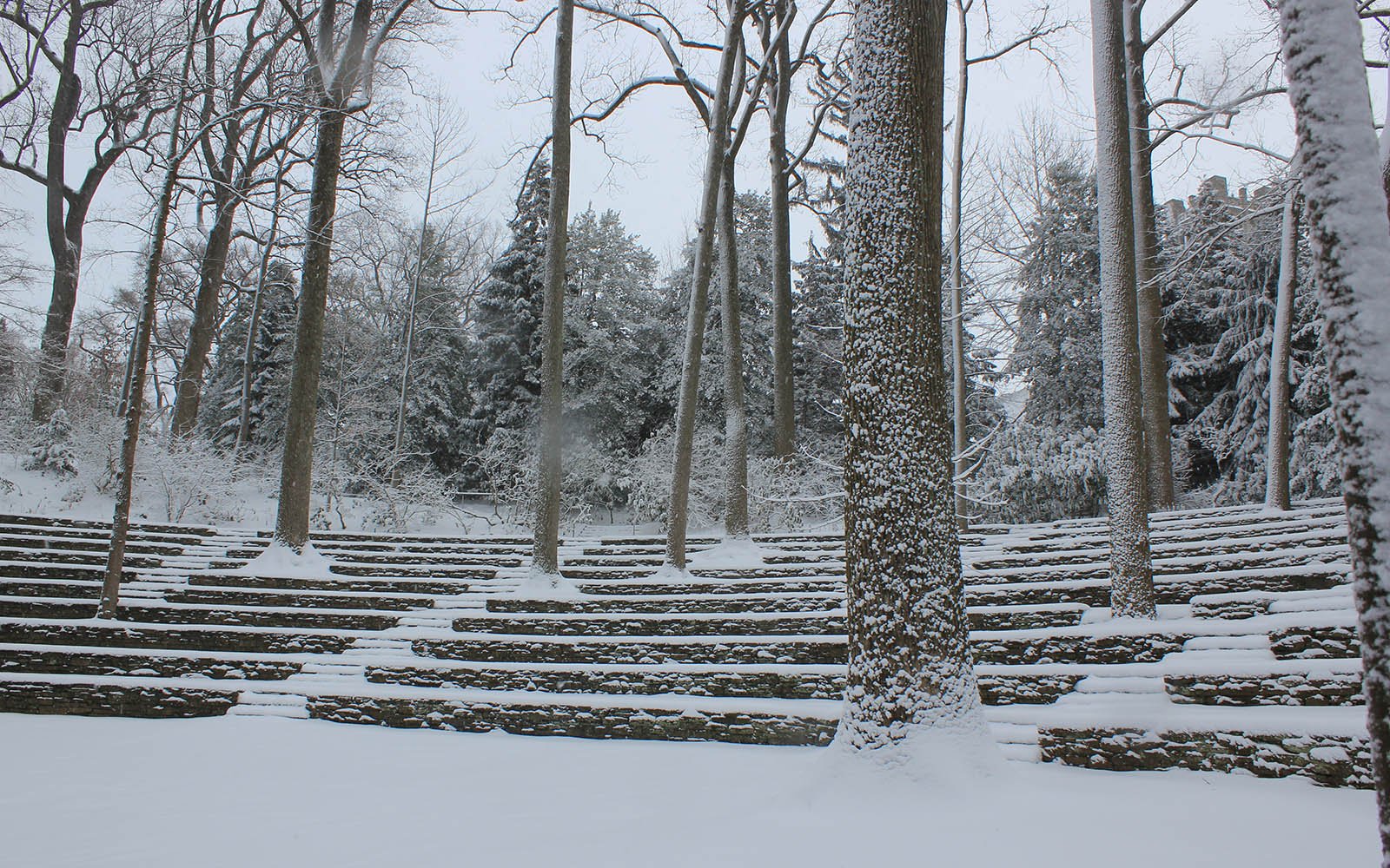 amphitheater in snow