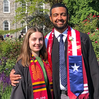 Xavier Serrano ’23 and Katherine Carlson ’23