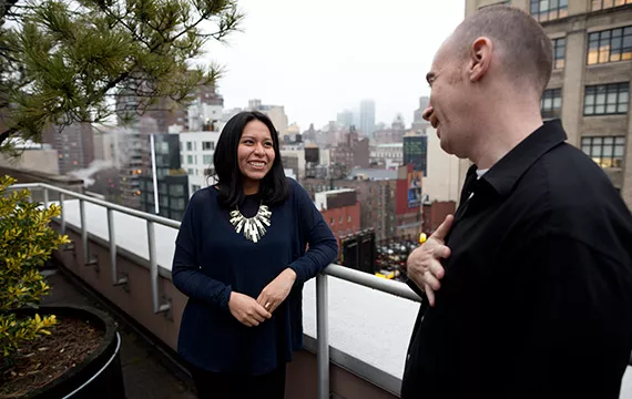 Gabriela Campoverde '15 and Alex Joseph '92