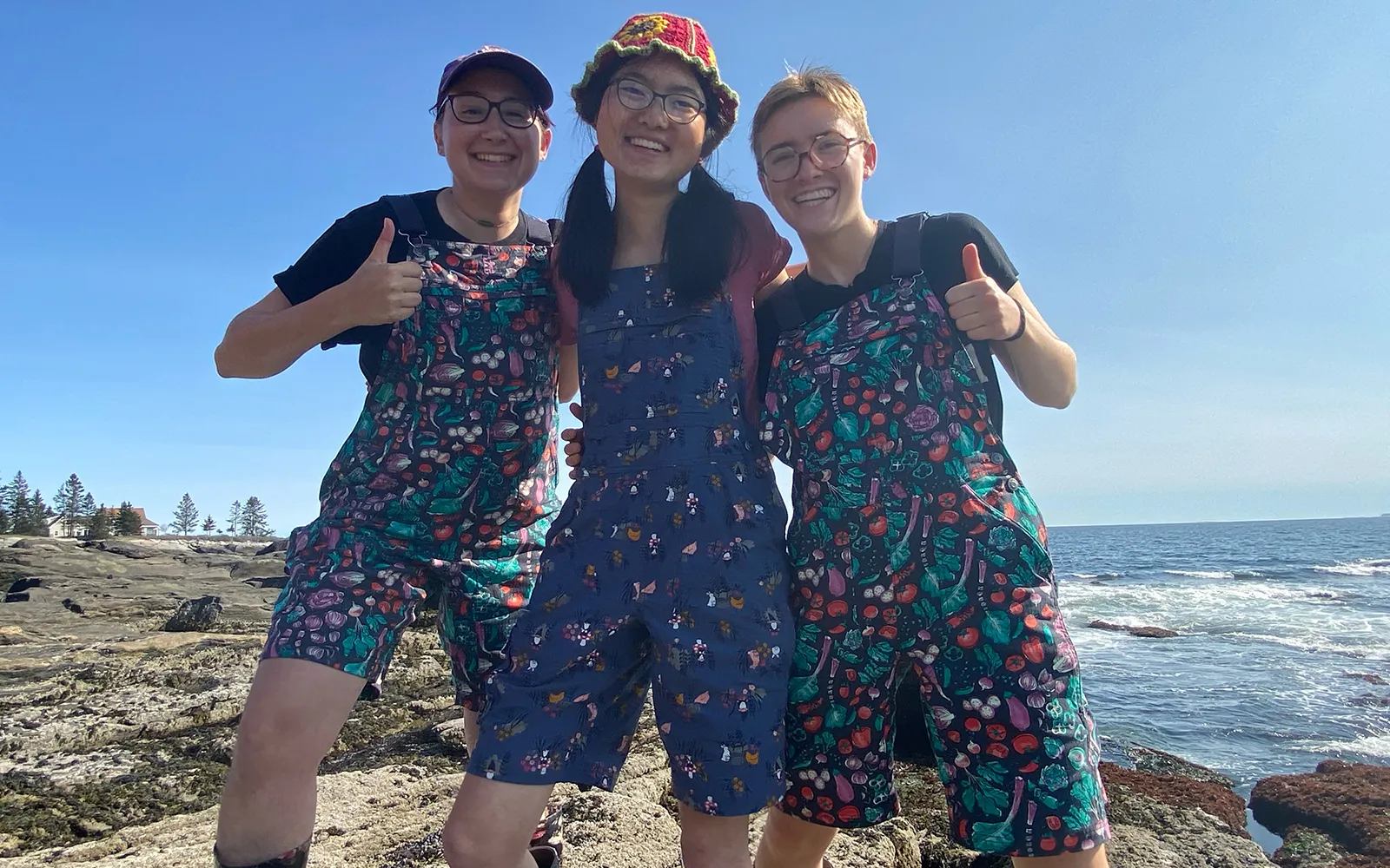 Students at beach
