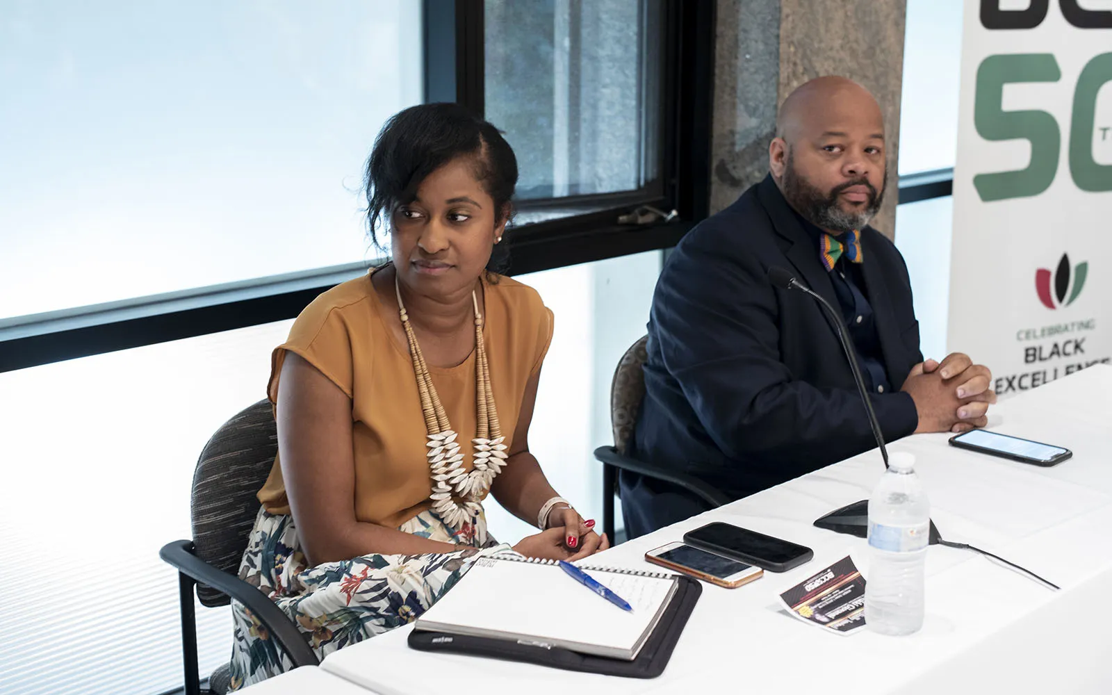 LaKeitha Poole and Michael Mason at table