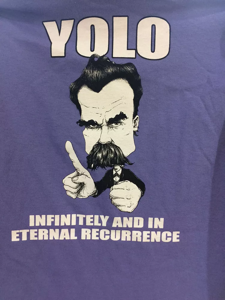 2015 purple shirt with white lettering