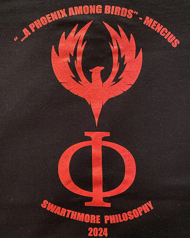 tshirt with red lettering