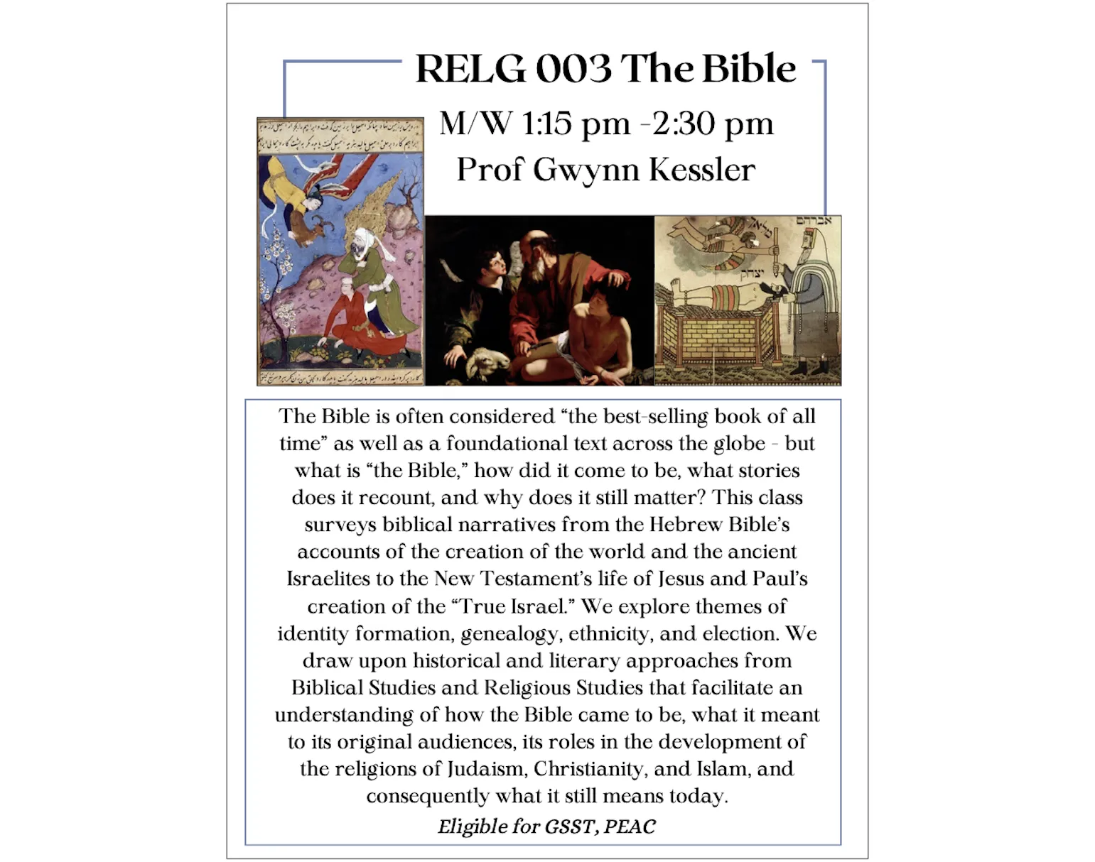 RELG 003 The Bible