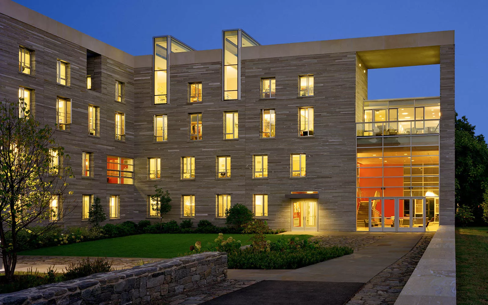 Alice Paul Hall at night