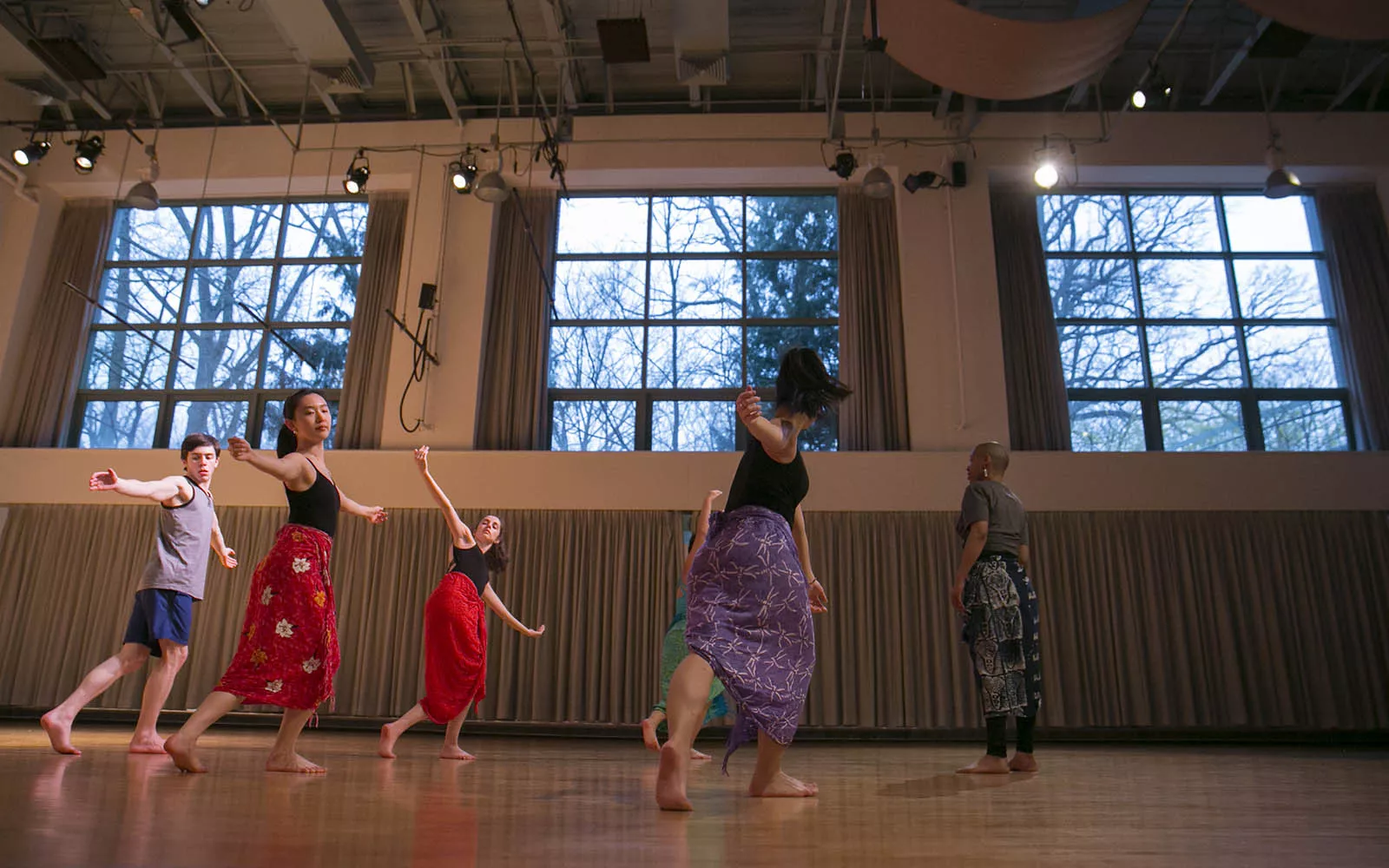 African dance rehearsal