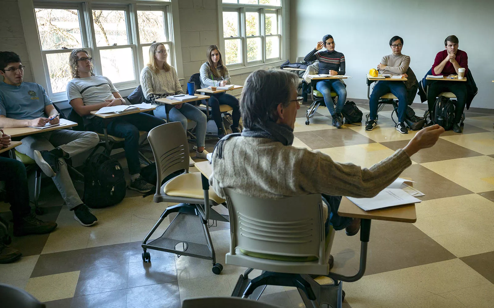 professor teaching a class