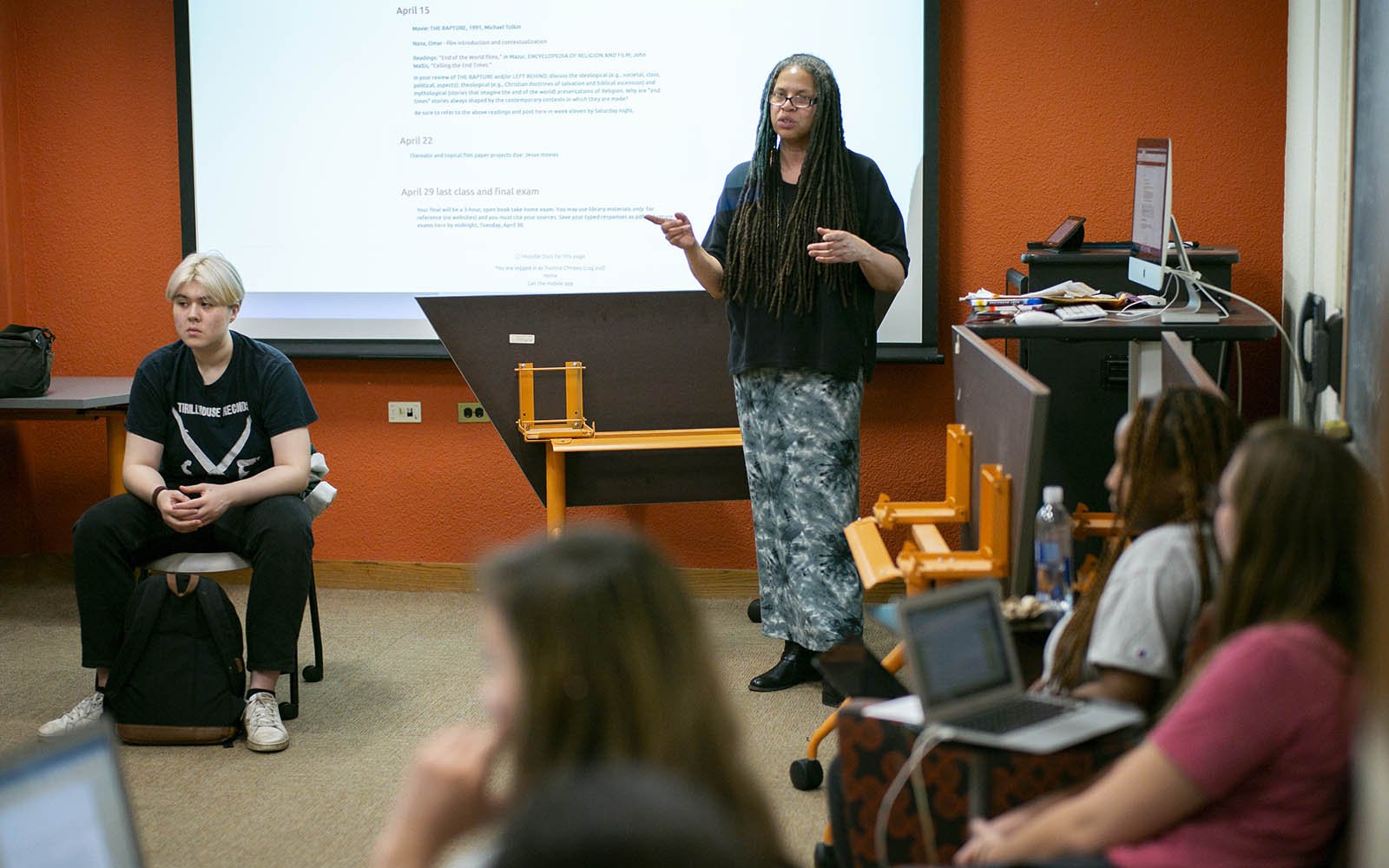 professor teaching a class