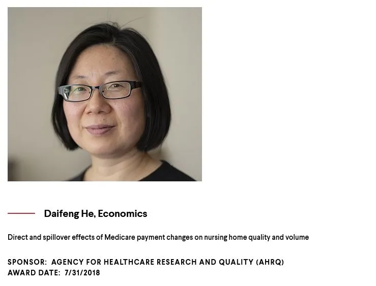Daifeng He grant information