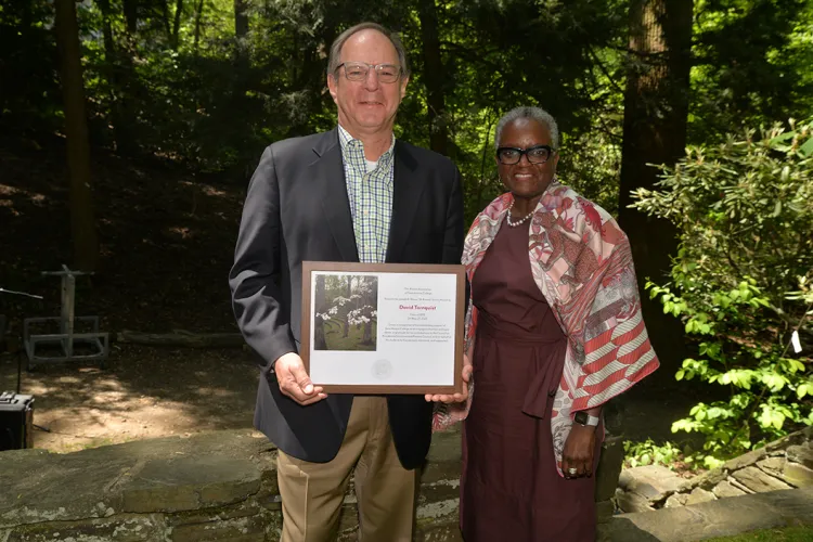 David Tornquist with President Smith