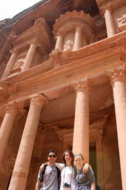 Lindsay Dolan & Henry Linder in Jordan, Photographs of students abroad