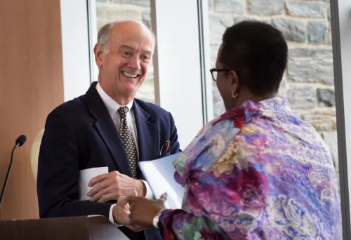 Gil Kemp '72 and Valerie Smith