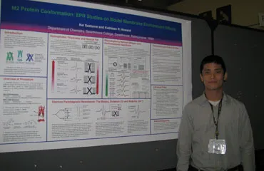 Kei presents his poster