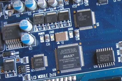 Close up of circuit board