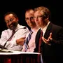 Christopher Edley '73, William Saletan '87, and Andrew Perrin '93