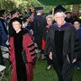 President Chopp and Barbara Mather '65, chair of the Board of Managers