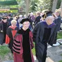 President Chopp and Barbara Mather '65, chair of the Board of Managers