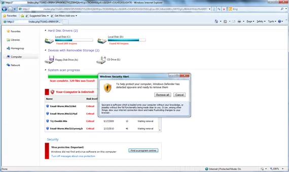Fake AV Window