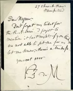 George Du Maurier's autograph