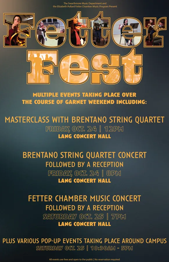 FetterFest poster, FetterFest events taking place between October 24th and 25th, 2005