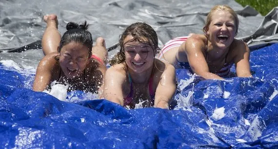 Slip N Slide on Parrish Beach