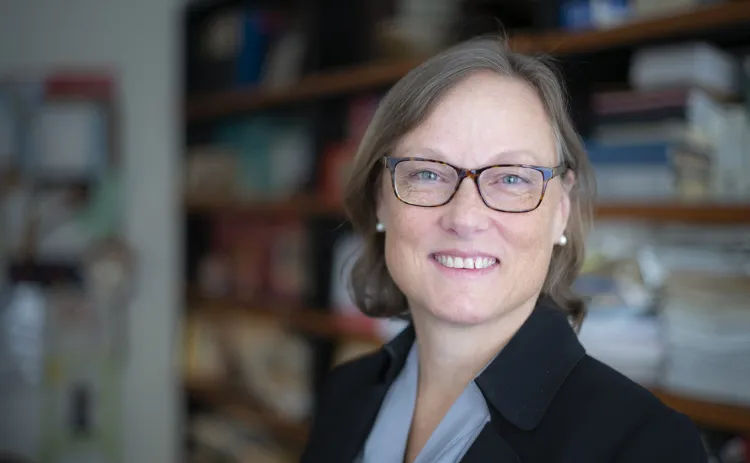 Amanda Bayer in her office