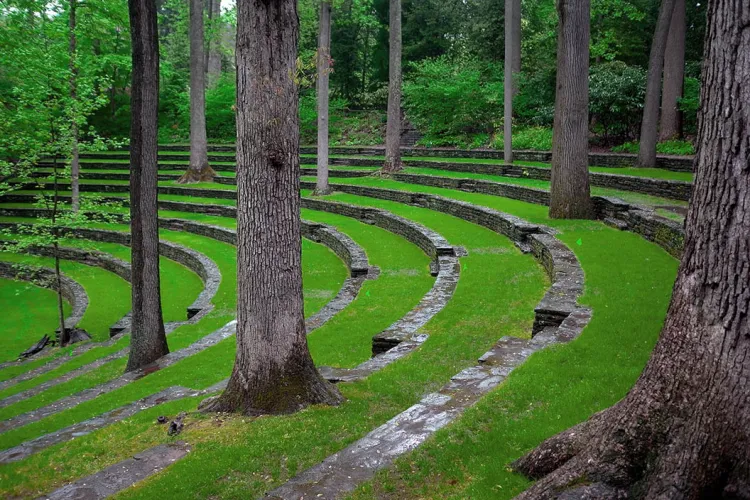 Scott outdoor amphitheater in spring