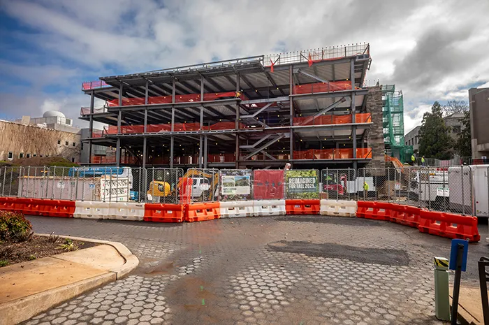 Martin Hall under construction