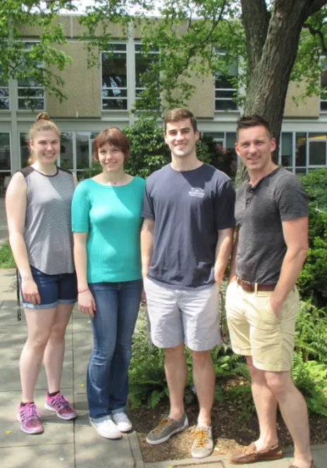from left: Audra Woodside ’19, Mackinsey Smith ‘19, Henry Wilson ’18, and Chris Graves