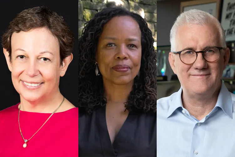 Adele Diamond '74, Saidiya Hartman, David Linde '82