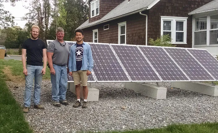 Erik Jensen '15, Ken McNeal, and Tony Lee '15
